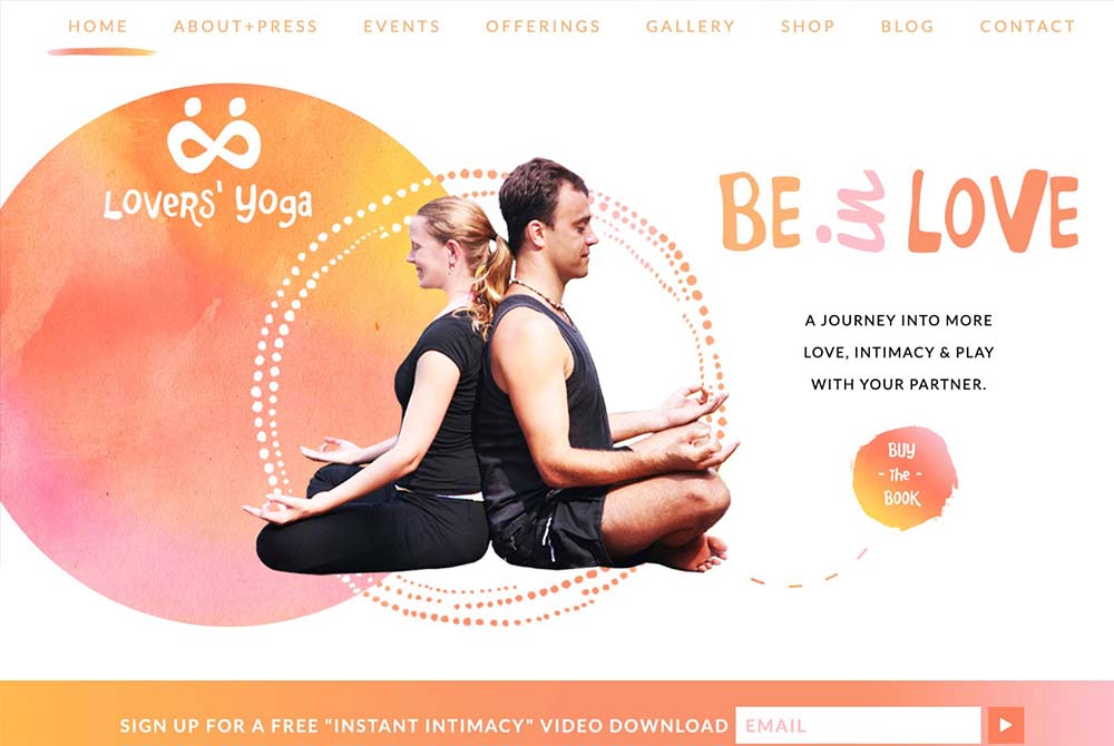 Lovers Yoga Website